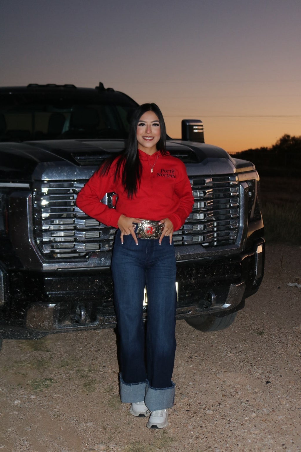 Red Cow Print Hooide