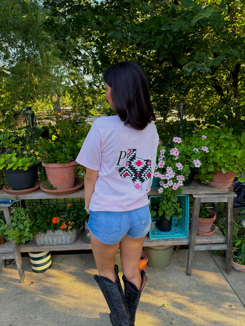 Aztec pink t-shirt
