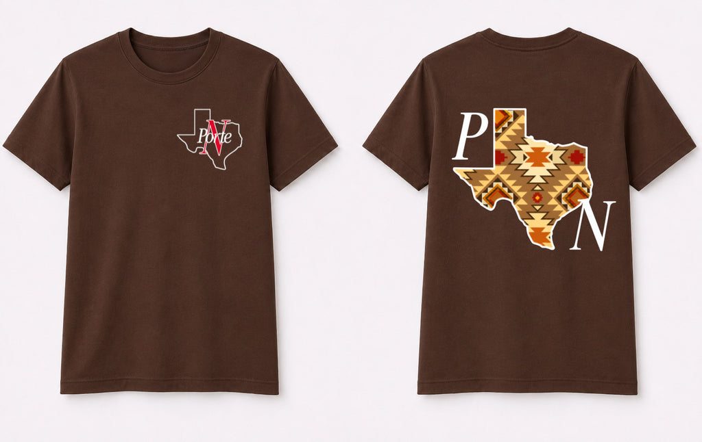 Aztec brown t-shirt
