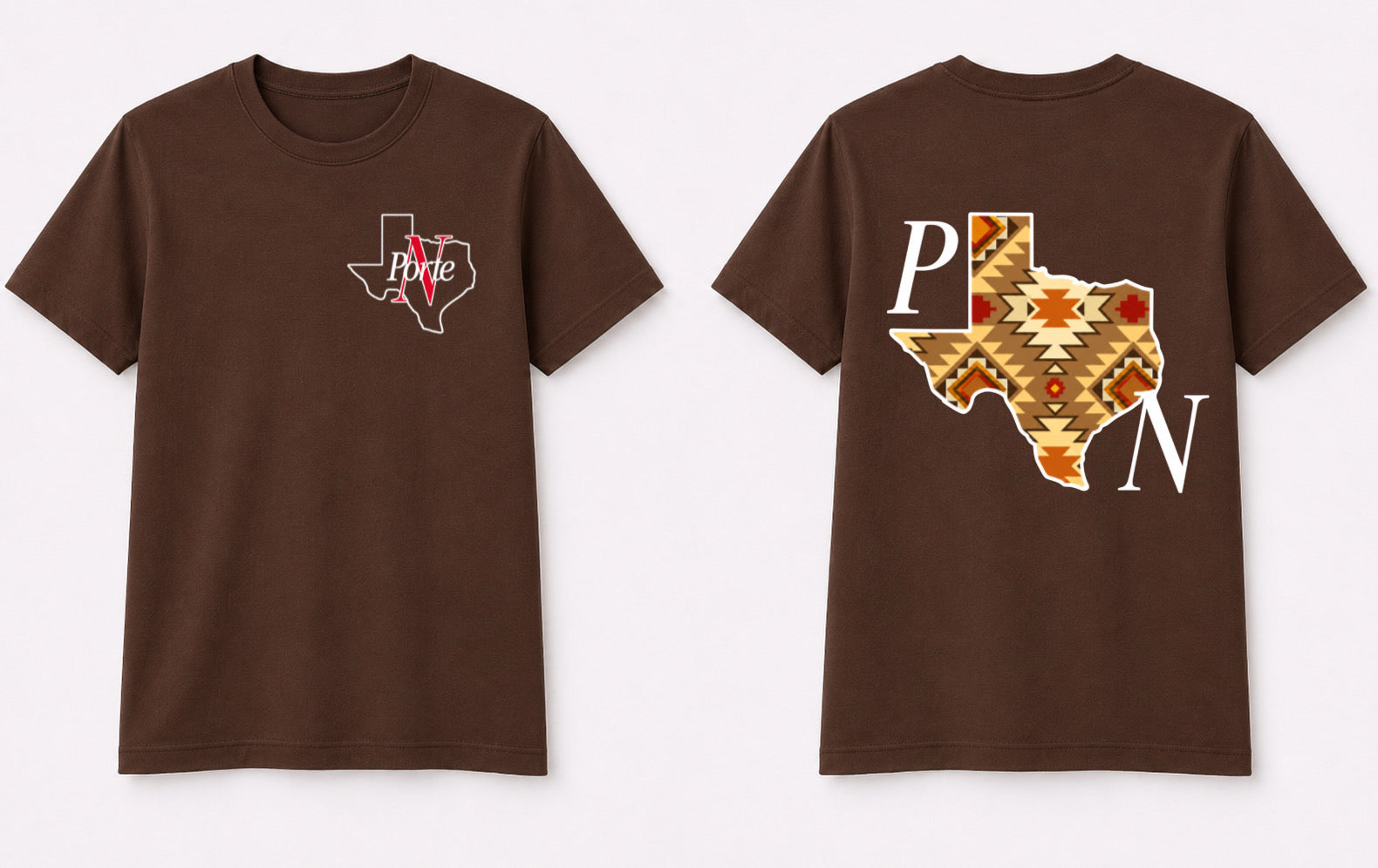 Aztec brown t-shirt