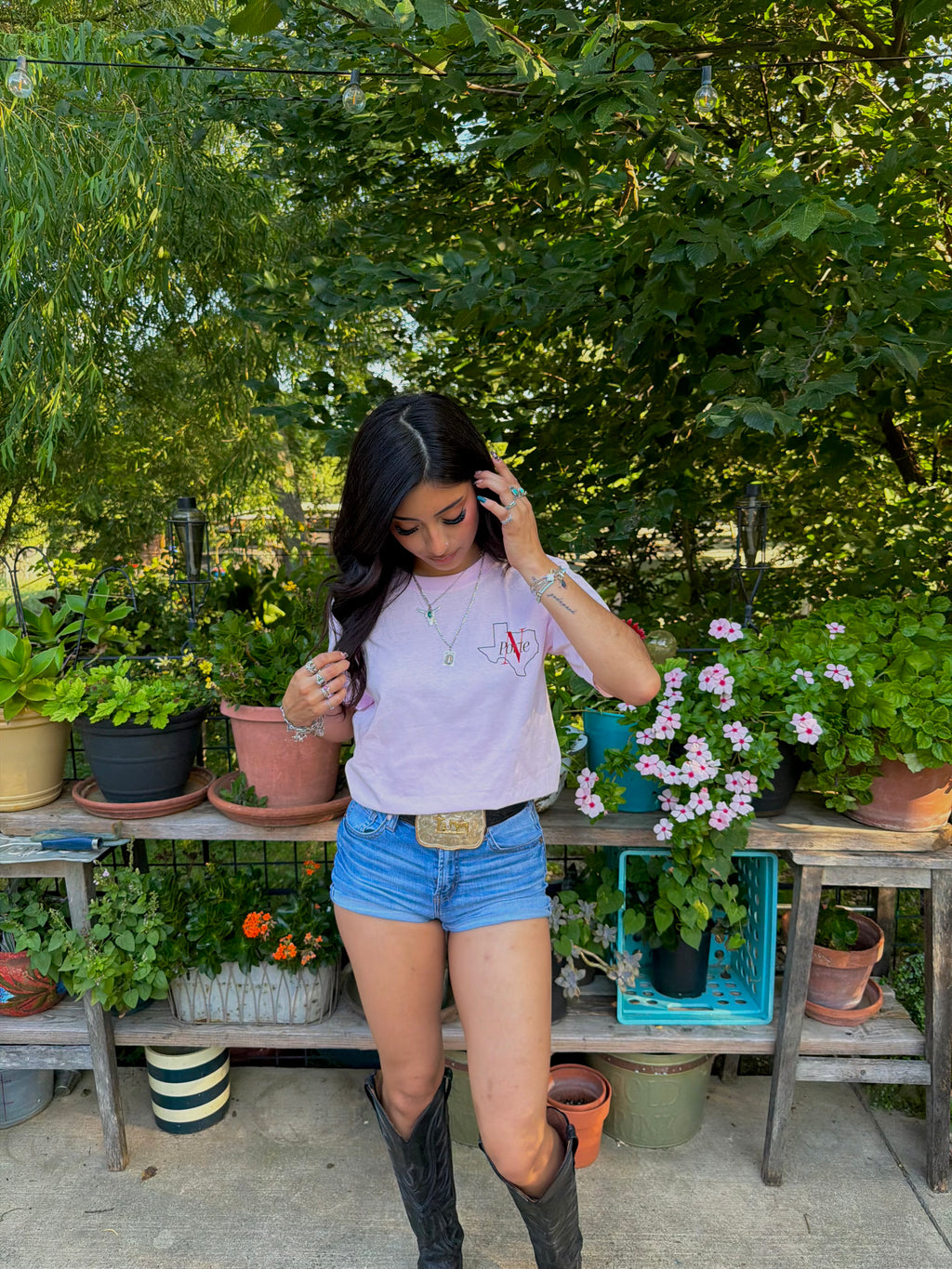 Aztec pink t-shirt