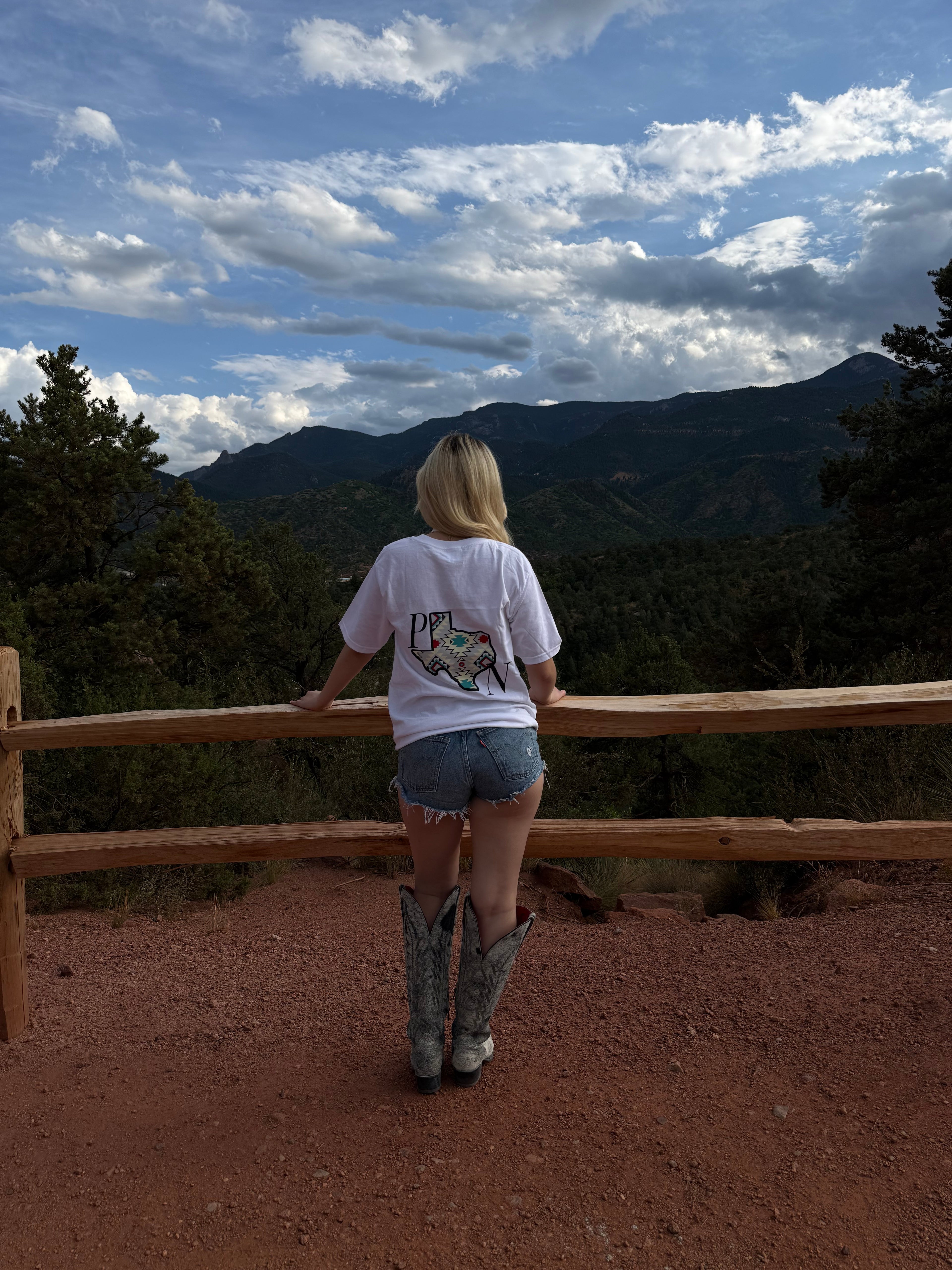Aztec white t-shirt