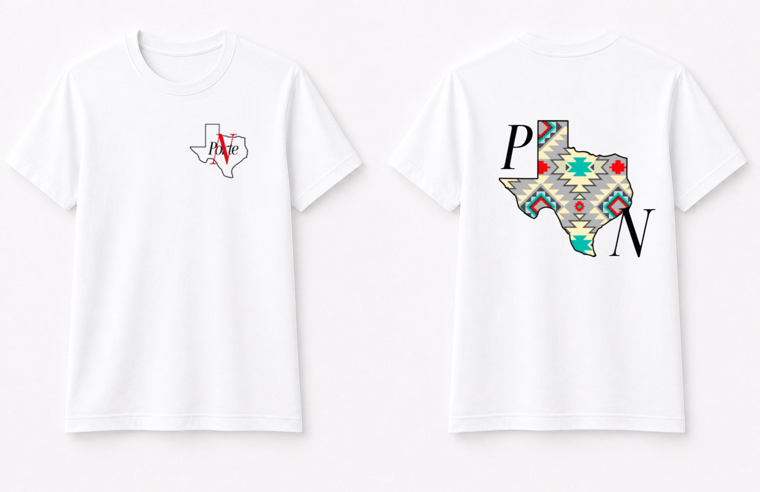 Aztec white t-shirt
