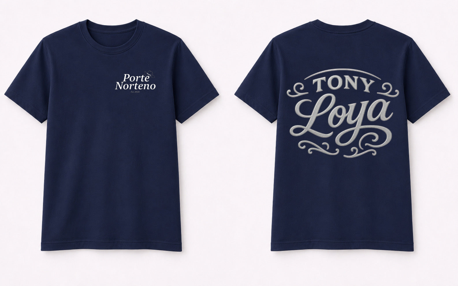 Tony loya navy blue shirt